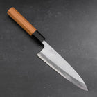 Aideba Blue Steel #1 Hon-Kasumi Buffalo Teak Handle 165mm (6.5”)-[Musashi]-[Japanese-Kitchen-Knives]