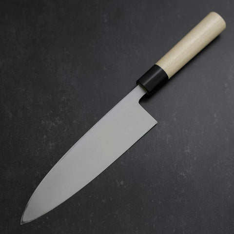 Aideba White Steel #2 Kasumi Buffalo Magnolia Handle 195mm-[Musashi]-[Japanese-Kitchen-Knives]