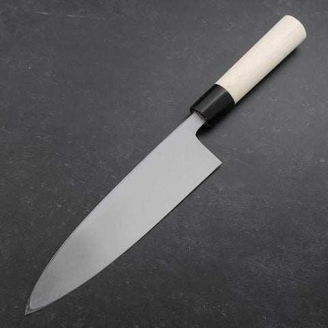 Aideba White Steel #2 Kasumi Buffalo Magnolia Handle 210mm-[Musashi]-[Japanese-Kitchen-Knives]