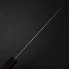 Ajikiri Blue Steel #1 Kurouchi Purple Urushi Handle 145mm-[Musashi]-[Japanese-Kitchen-Knives]