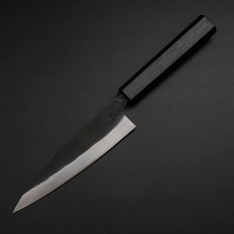 Ajikiri Blue Steel #2 Kurouchi Dark Blue Urushi Handle 145mm (5.7”)-[Musashi]-[Japanese-Kitchen-Knives]