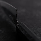Ajikiri White Steel #2 Kurouchi Black Ishime Urushi Handle 105mm-[Musashi]-[Japanese-Kitchen-Knives]