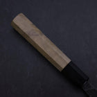Ajikiri White Steel #2 Kurouchi Buffalo Magnolia Handle 105mm-[Musashi]-[Japanese-Kitchen-Knives]