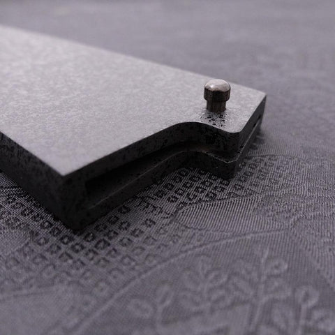 Black-Ishime Saya Sheath for Santoku Knife with Pin, 165/180mm-[Musashi]-[Japanese-Kitchen-Knives]