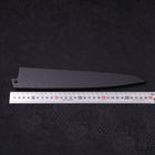 Black-Ishime Saya Sheath for Sujihiki with Pin, 240mm (9.4”)-[Musashi]-[Japanese-Kitchen-Knives]
