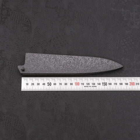 Black Ishime Saya Sheath for Western Petty with Pin 150mm (5.9”)-[Musashi]-[Japanese-Kitchen-Knives]