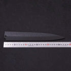 Black-Ishime Saya Sheath for Yanagiba with Pin, 240mm (9.4”)-[Musashi]-[Japanese-Kitchen-Knives]