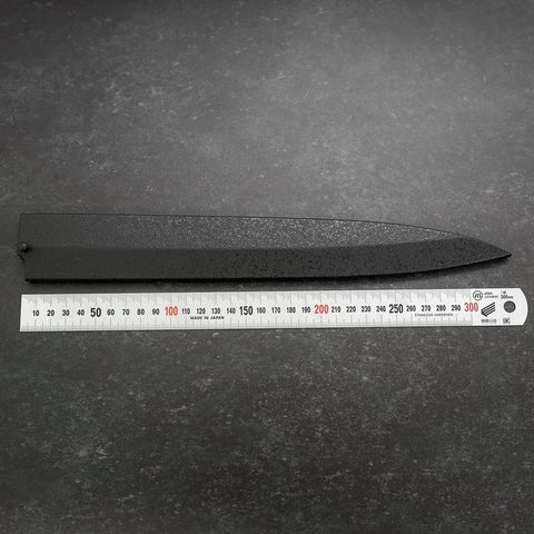 Black-Ishime Saya Sheath for Yanagiba with Pin 300mm-[Musashi]-[Japanese-Kitchen-Knives]