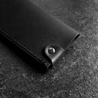 Black Leather Sheath for Nakiri Knife 180mm (7”)-[Musashi]-[Japanese-Kitchen-Knives]
