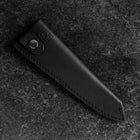 Black Leather Sheath for Petty Knife 150mm (5.9”)-[Musashi]-[Japanese-Kitchen-Knives]