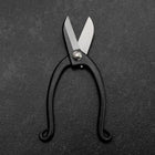 Black Musashi Flower Scissors Blue Steel #2 Undercuts Forged Handmade 165mm-[Musashi]-[Japanese-Kitchen-Knives]