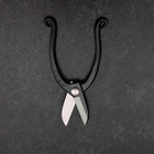 Black Musashi Flower Scissors Blue Steel #2 Undercuts Forged Handmade 165mm-[Musashi]-[Japanese-Kitchen-Knives]
