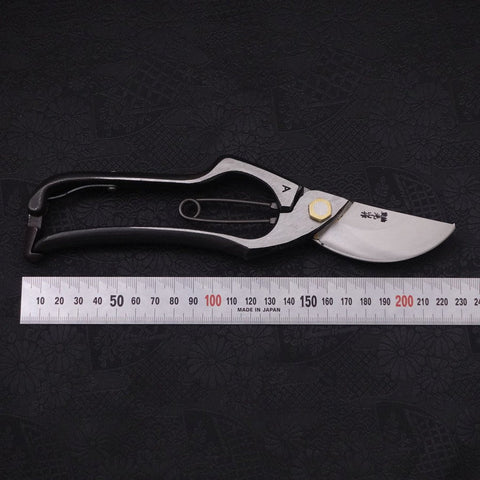 Black Musashi Pruning Shears / Garden Scissors A Type Forged Handmade 225mm-[Musashi]-[Japanese-Kitchen-Knives]