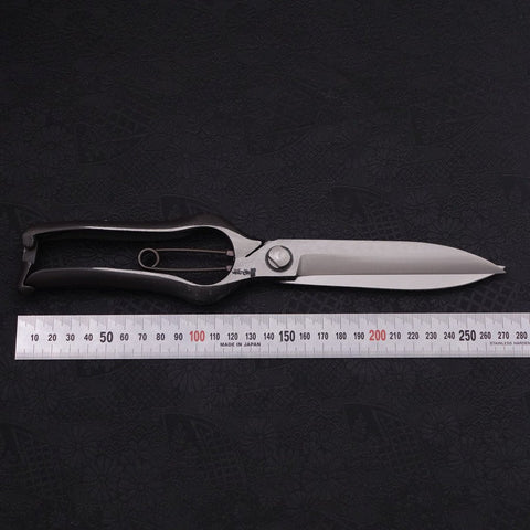 Black Musashi Pruning Shears / Garden Scissors Long Forged Handmade 270mm (10.6”)-[Musashi]-[Japanese-Kitchen-Knives]