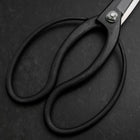 Black Musashi Ueki Pruning Shears / Garden Scissors Round Blue Steel #2 Forged Handmade 200mm-[Musashi]-[Japanese-Kitchen-Knives]