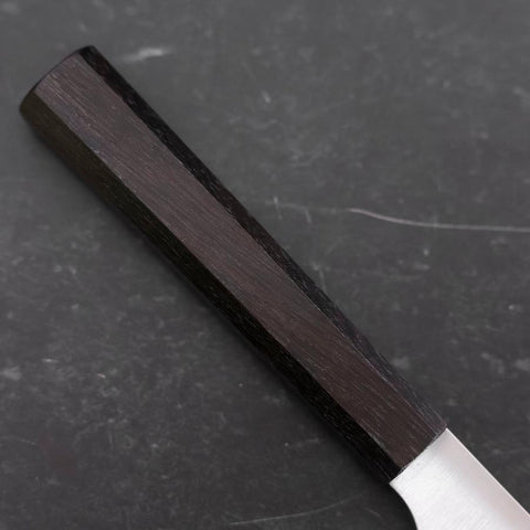 Bread knife Molybdenum Polished Ebony Handle 230mm-[Musashi]-[Japanese-Kitchen-Knives]