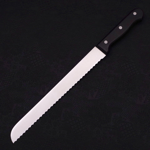 Bread knife Molybdenum Polished Western Handle 250mm-[Musashi]-[Japanese-Kitchen-Knives]