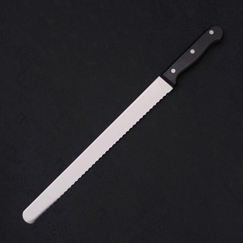 Bread knife Molybdenum Polished Western Handle 300mm-[Musashi]-[Japanese-Kitchen-Knives]