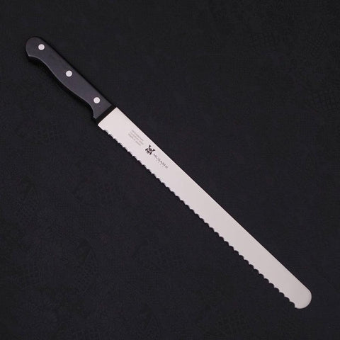 Bread knife Molybdenum Polished Western Handle 300mm-[Musashi]-[Japanese-Kitchen-Knives]