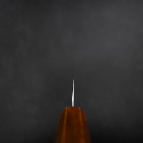 Bread knife Molybdenum Polished Yaki Urushi Handle 230mm-[Musashi]-[Japanese-Kitchen-Knives]