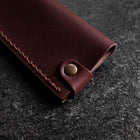 Brown Leather Sheath for Sujihiki Knife 210~270mm (10.6”)-[Musashi]-[Japanese-Kitchen-Knives]