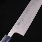 Bunka AUS-10 Nashiji Damascus Mirror Ocean Blue Handle 170mm-[Musashi]-[Japanese-Kitchen-Knives]