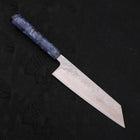 Bunka AUS-10 Nashiji Damascus Mirror Ocean Blue Handle 170mm-[Musashi]-[Japanese-Kitchen-Knives]