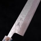 Bunka AUS-10 Nashiji Damascus Mirror Ocean White Mix Handle 170mm-[Musashi]-[Japanese-Kitchen-Knives]