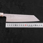 Bunka AUS-10 Nashiji Damascus Mirror Ocean White Mix Handle 170mm-[Musashi]-[Japanese-Kitchen-Knives]