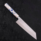 Bunka AUS-10 Nashiji Damascus Mirror Ocean White Mix Handle 170mm-[Musashi]-[Japanese-Kitchen-Knives]