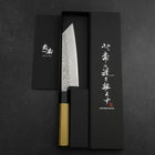 Bunka AUS-10 Tsuchime Damascus Buffalo Magnolia Handle 170mm-[Musashi]-[Japanese-Kitchen-Knives]