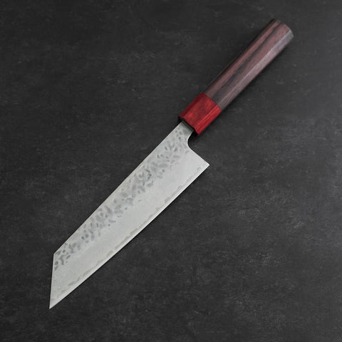 Bunka AUS-10 Tsuchime Damascus Shitan Handle 170mm-[Musashi]-[Japanese-Kitchen-Knives]