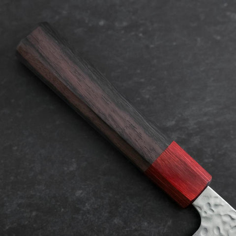 Bunka AUS-10 Tsuchime Damascus Shitan Handle 170mm-[Musashi]-[Japanese-Kitchen-Knives]
