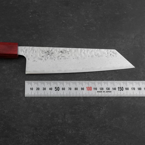 Bunka AUS-10 Tsuchime Damascus Shitan Handle 170mm-[Musashi]-[Japanese-Kitchen-Knives]