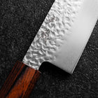 Bunka AUS-8 Tsuchime Mahogany Handle 180mm (7”)-[Musashi]-[Japanese-Kitchen-Knives]