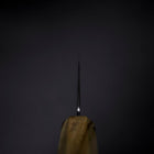 Bunka Blue Steel #2 Polished Olive Handle 170mm-[Musashi]-[Japanese-Kitchen-Knives]
