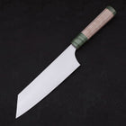 Bunka Blue Super Polished Maple Green Handle 180mm-[Musashi]-[Japanese-Kitchen-Knives]