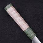 Bunka Blue Super Polished Maple Green Handle 180mm-[Musashi]-[Japanese-Kitchen-Knives]