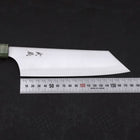 Bunka Blue Super Polished Maple Green Handle 180mm-[Musashi]-[Japanese-Kitchen-Knives]