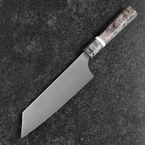 Bunka Blue Super Polished Maple Handle 180mm (7”)-[Musashi]-[Japanese-Kitchen-Knives]