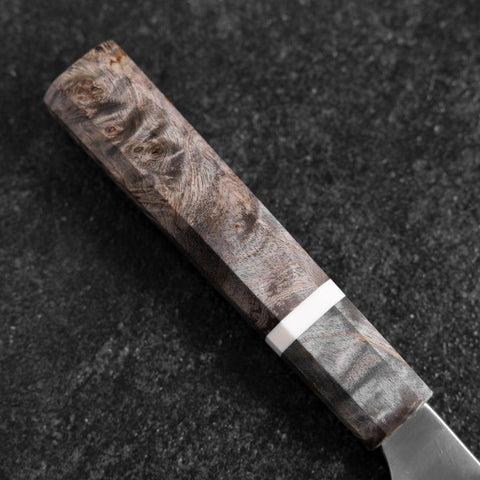 Bunka Blue Super Polished Maple Handle 180mm (7”)-[Musashi]-[Japanese-Kitchen-Knives]