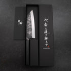 Bunka Blue Steel #1 Kurouchi Dark Blue Urushi Handle 170mm-[Musashi]-[Japanese-Kitchen-Knives]