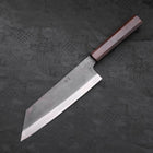 Bunka Blue Steel #1 Kurouchi Stainless Clad Ebony Handle 190mm-[Musashi]-[Japanese-Kitchen-Knives]