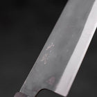 Bunka Blue Steel #1 Kurouchi Stainless Clad Ebony Handle 190mm-[Musashi]-[Japanese-Kitchen-Knives]
