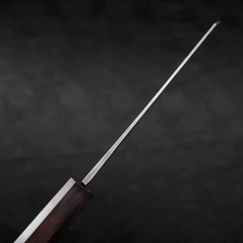 Bunka Blue Steel #1 Kurouchi Stainless Clad Ebony Handle 190mm-[Musashi]-[Japanese-Kitchen-Knives]