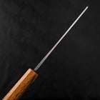 Bunka Blue Steel #1 Kurouchi Stainless Clad Oak Handle 190mm-[Musashi]-[Japanese-Kitchen-Knives]