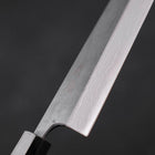 Bunka Blue Steel #2 Kurouchi Damascus Buffalo Teak Handle 165mm-[Musashi]-[Japanese-Kitchen-Knives]