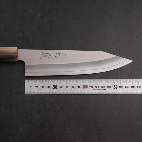 Bunka HAP-40 Polished Double Buffalo Capped Magnolia Handle 165mm-[Musashi]-[Japanese-Kitchen-Knives]