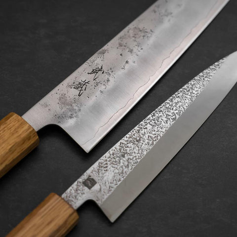Bunka & Kaisaki Silver Steel #3 Vg-10 Nashiji Manico Yaki Urushi Sakura Set