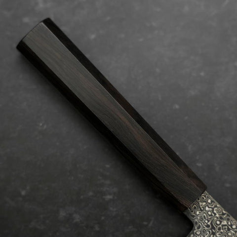 Bunka SG-2 Black Nickel Damascus Ebony Handle 180mm-[Musashi]-[Japanese-Kitchen-Knives]